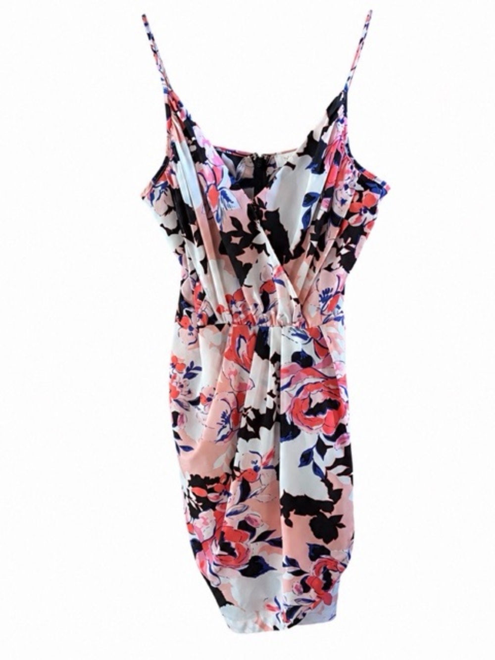 Yumi Kim Faux Wrap Floral Tulip Mini Dress